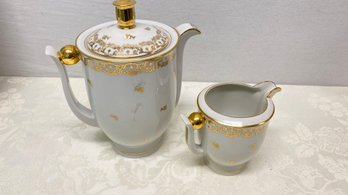 Limoges France Coffee Pot And Creamer