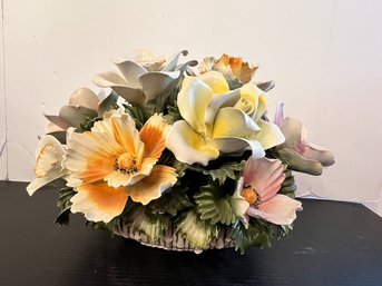 LARGE Capodimonte Centerpiece Floral Arrangement