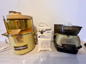 Popcorn Maker, Can Opener, Juicer