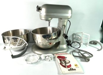 Kitchenaid  Mixer With Attachments And Bowl