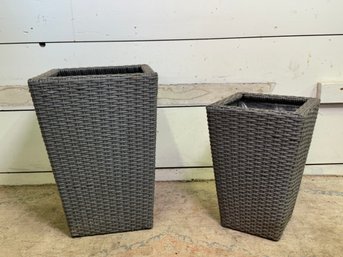 Synthetic Rattan Planters