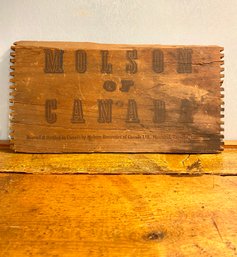 Antique MOLSON OF CANADA Crate Sign