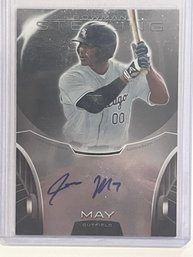 2013 Bowman Sterling Jacob May Autographed Prospects Profile Rookie Card #BSAP-JMA