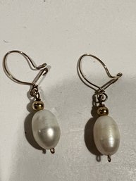 14 Kt Yellow Gold With Freshwater Pearls