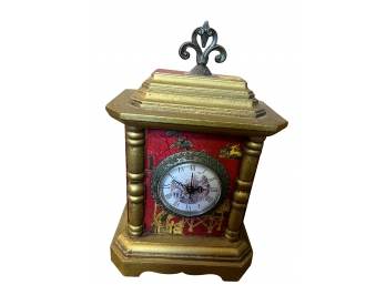 Red Decorative Table Clock