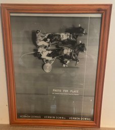 Framed Original Photograph- Horse Racing