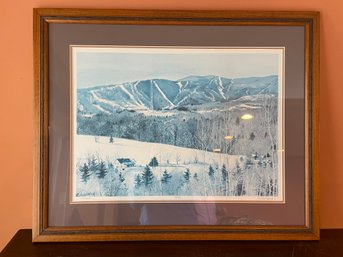 Linda Roberts Pencil Signed & Numbered Print Of Sugarbush, VT