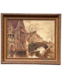 Antique Original Oil Painting - R. Vanyngen