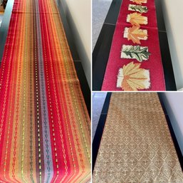 Three Jewel Tone Table Runners