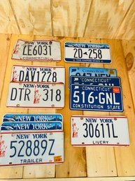 NY And CT License Plates -lot 3