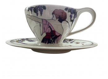 Villeroy And Boch Tea Tups And Saucers (5)