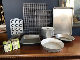 Baking Supplies - Cake And Cookie Pans, Muffin Tin, Biscuit Cutters, Cooling Racks, Etc