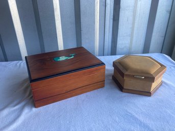 Wooden Boxes Lot Of 2PCS, Jewelry Or Other Storage