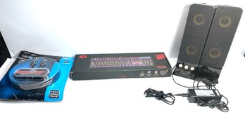 Redragon Vara Mechanical PC Gaming Keyboard - Creative Desktop Speakers - 50 Ft HDMI Cable