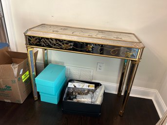 Nieman Marcus Silver Console Table