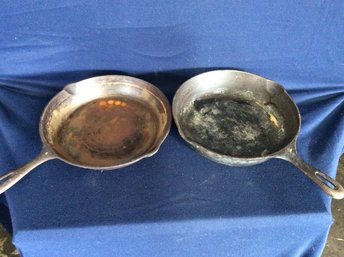 Pair Of Cast Iron Skillets
