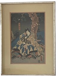 Antique Ukiyo-e Japanese Woodblock Print By Utagawa Kunisada - Toyokuni III (1786-1864) (C)