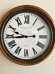 A 16 Inch School House Style Clock - Sterling And Noble