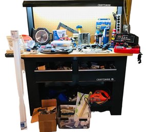 CRAFTSMAN Lighted Workbench Filled With Tools And More!