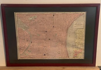 Framed Map Of Philadelphia