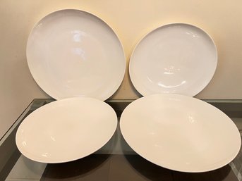 4 Matching Serving Plates, Or Chargers