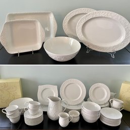 UPDATED... Opal Innocence Carved By Lenox Dinnerware Collection, Service For Twelve