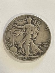 1941-D  Walking Liberty Silver Half Dollar