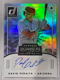 2016 Panini Donruss Signature Series David Peralta Refractor Auto Card #SGS-DP