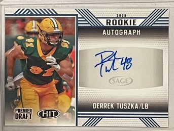 2020 Sage Rookie Autograph Derrek Tuszka Rookie Card #A98