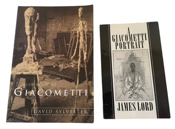 Two Softcover Books On Alberto Giacometti By James Lord And David Sylvester