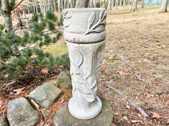 Henri Studio Palatine IL, 1974 Concrete Planter With Pedestal