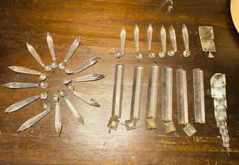 Lot Of Crystal Chandelier Hodge Podge Pieces