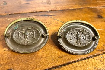 Oval Eagle Drawer Pull Pair