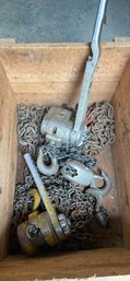 Lot Of Miscellaneous Chains And Hoists