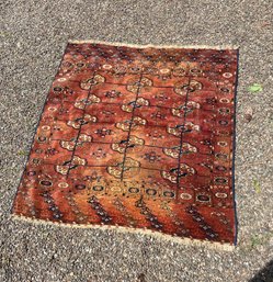 Antique Vintage Tekke Turkoman Oriental Rug