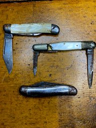 Lot 3- Mother Of Pearl And Other Knives