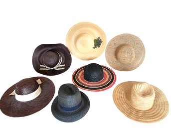 Collection Of Ladies Straw Hats