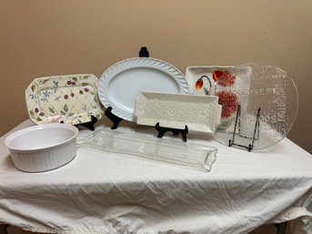 Group Of Serving Trays And Platters