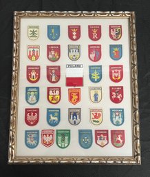 The Coats Of Arms Of Poland - Framed Display