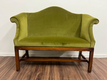 Green Camel Back Sofa