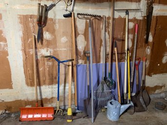Group Of Used Garden Tools