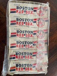 Full Box Of Red Sox Chewing Gum      24 Individual Packs.