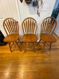 3 Wood Stools