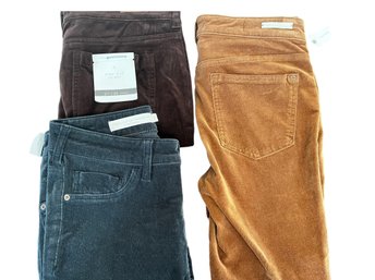 Pilero And The Letterpress By Anthropologie Lot Of Three Corduroy Pants, NWT, $98 Retail Each