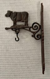 Vintage Cast Iron Cow Wall Hanger