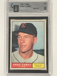 1961 Topps Andy Carey Card #518     GA 8