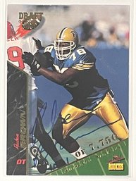 1995 Signature Rookies Draft Ruben Brown Autographed Rookie Card #13       Numbered 1001/7750