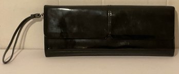 Alfani Patent Leather Black Wristlet Clutch