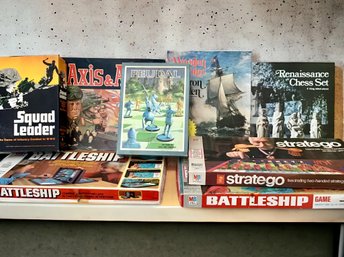 8 Vintage War Themed Board Games