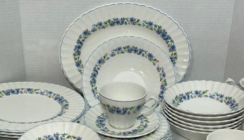 J & G Meakin China Set, Classic White, Service For 6 Vintage